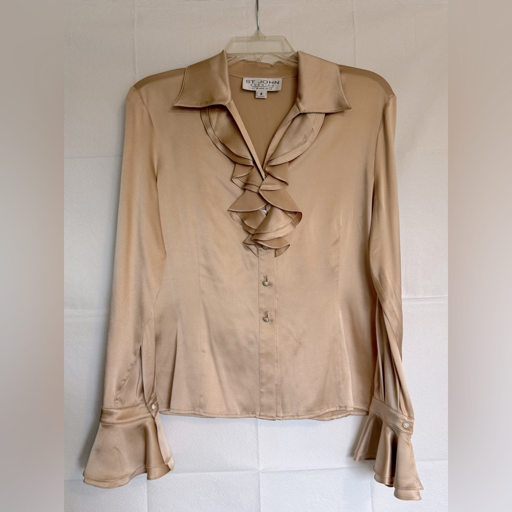 ST JOHN silk blouse